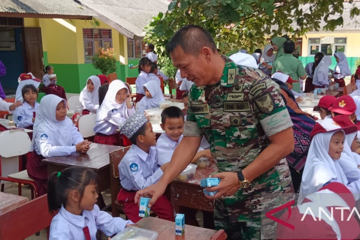 Kodim Bangka Selatan tingkatkan gizi anak melalui dapur masuk sekolah