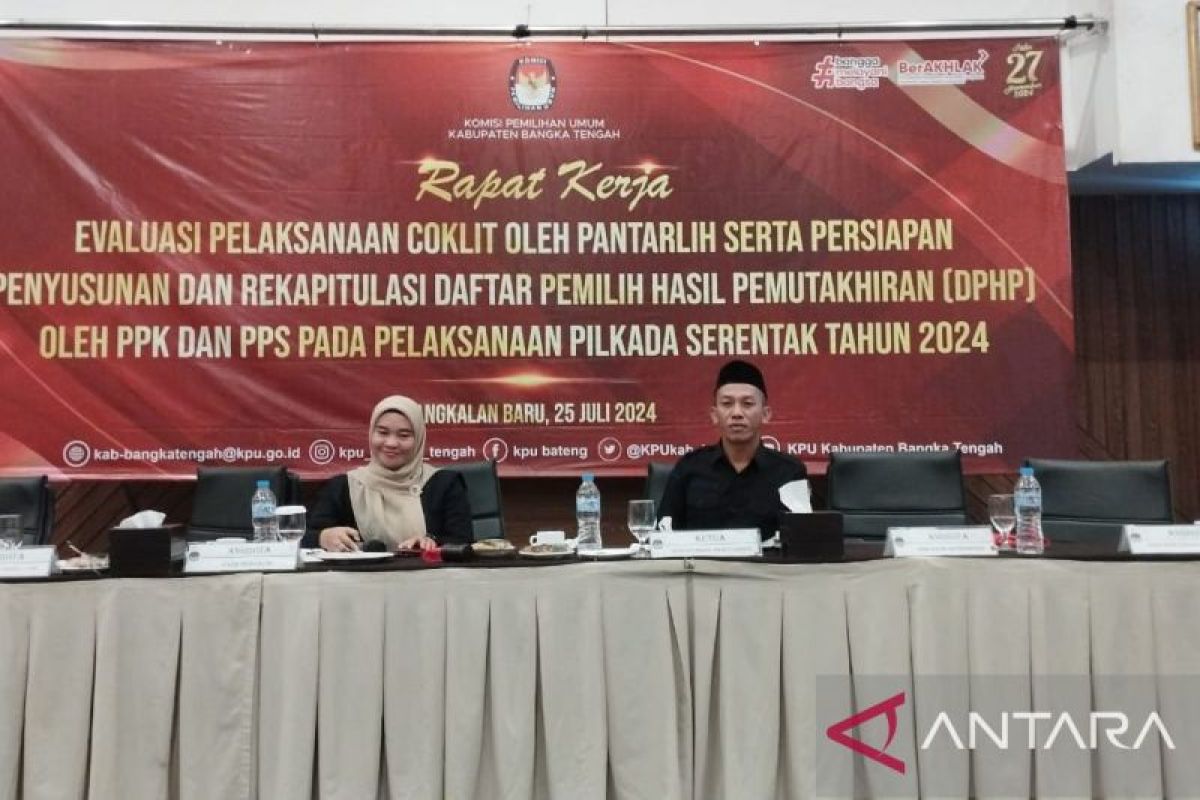 KPU Bangka Tengah catat 144.931 pemilih sudah dicoklit