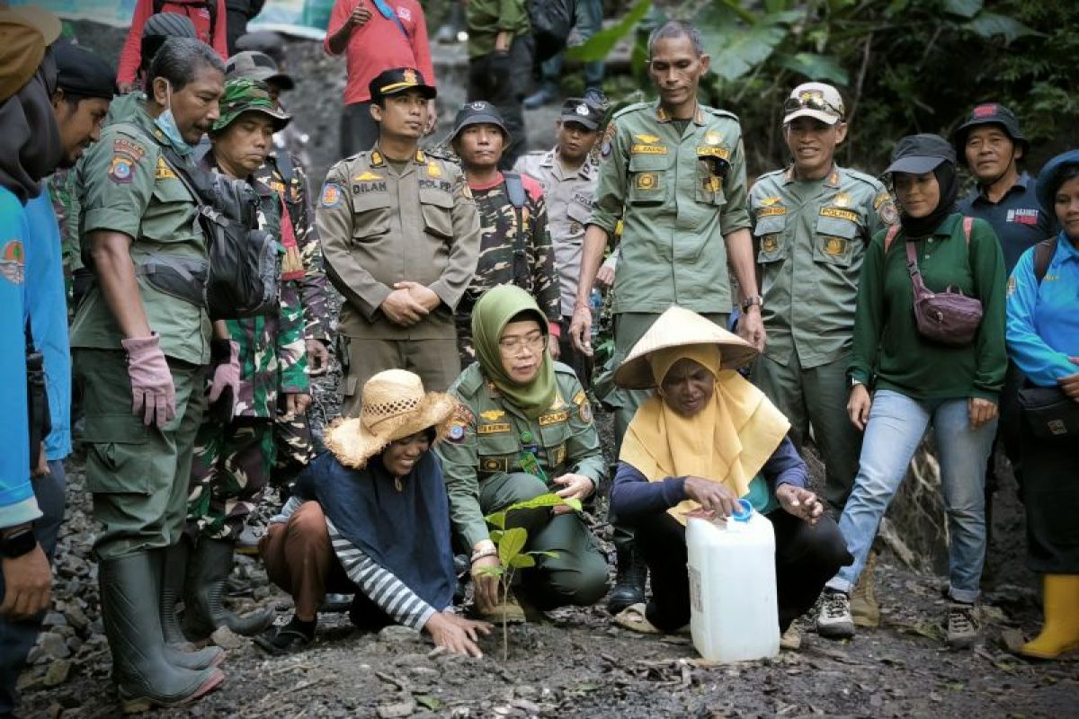 BBTNLL tanam bibit pohon nantu di lokasi tambang ilegal Sidondo I Sigi