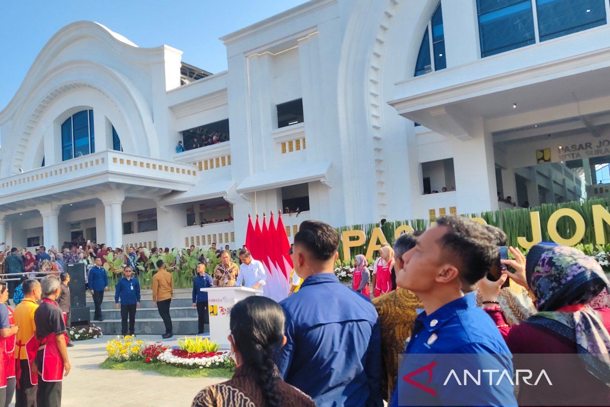 Presiden Jokowi resmikan Pasar Jongke di Solo Jateng