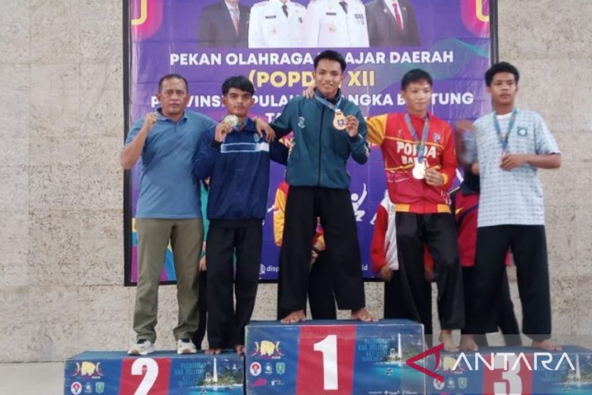 Pangkalpinang sabet juara umum pencak silat Popda XII Bangka Belitung