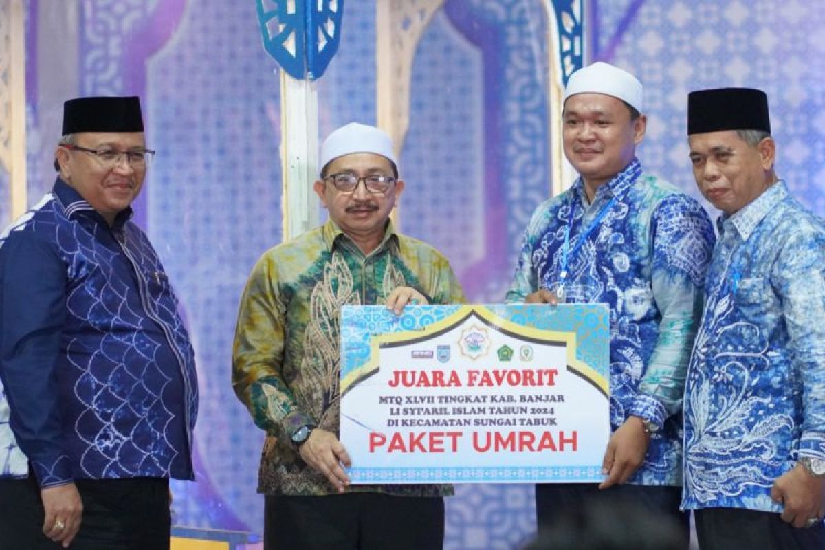 Wabup Banjar minta juara MTQ tingkatkan kemampuan diri