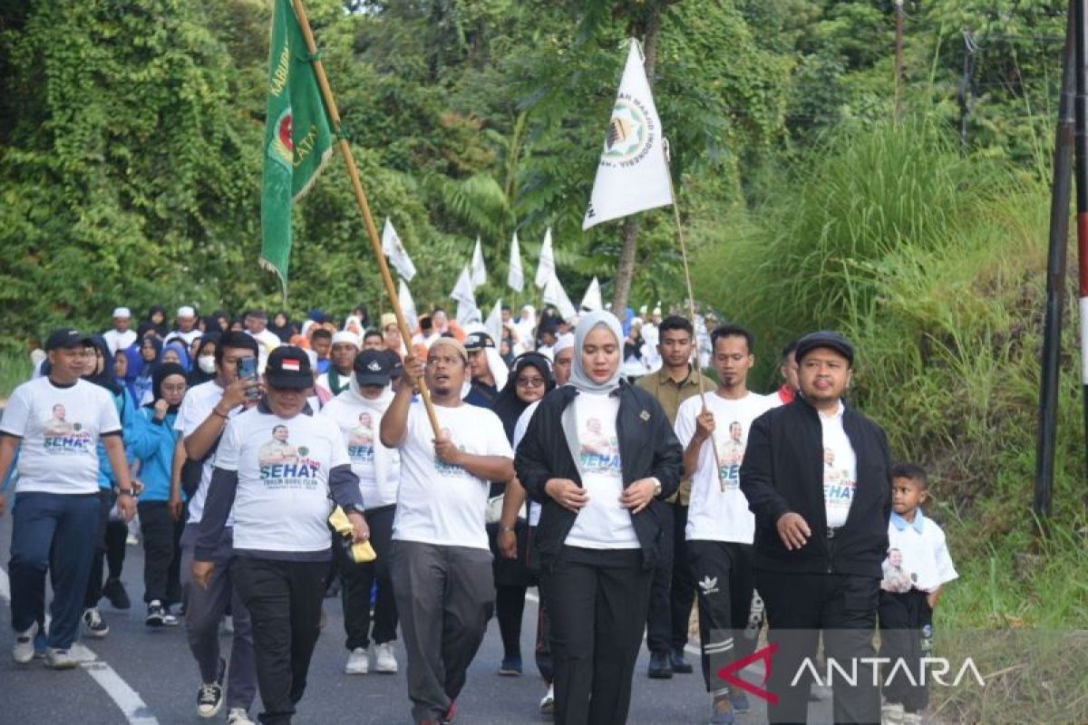 Luar biasa! Ribuan warga Tapsel jalan sehat 1 Muharram bersama Dolly Pasaribu