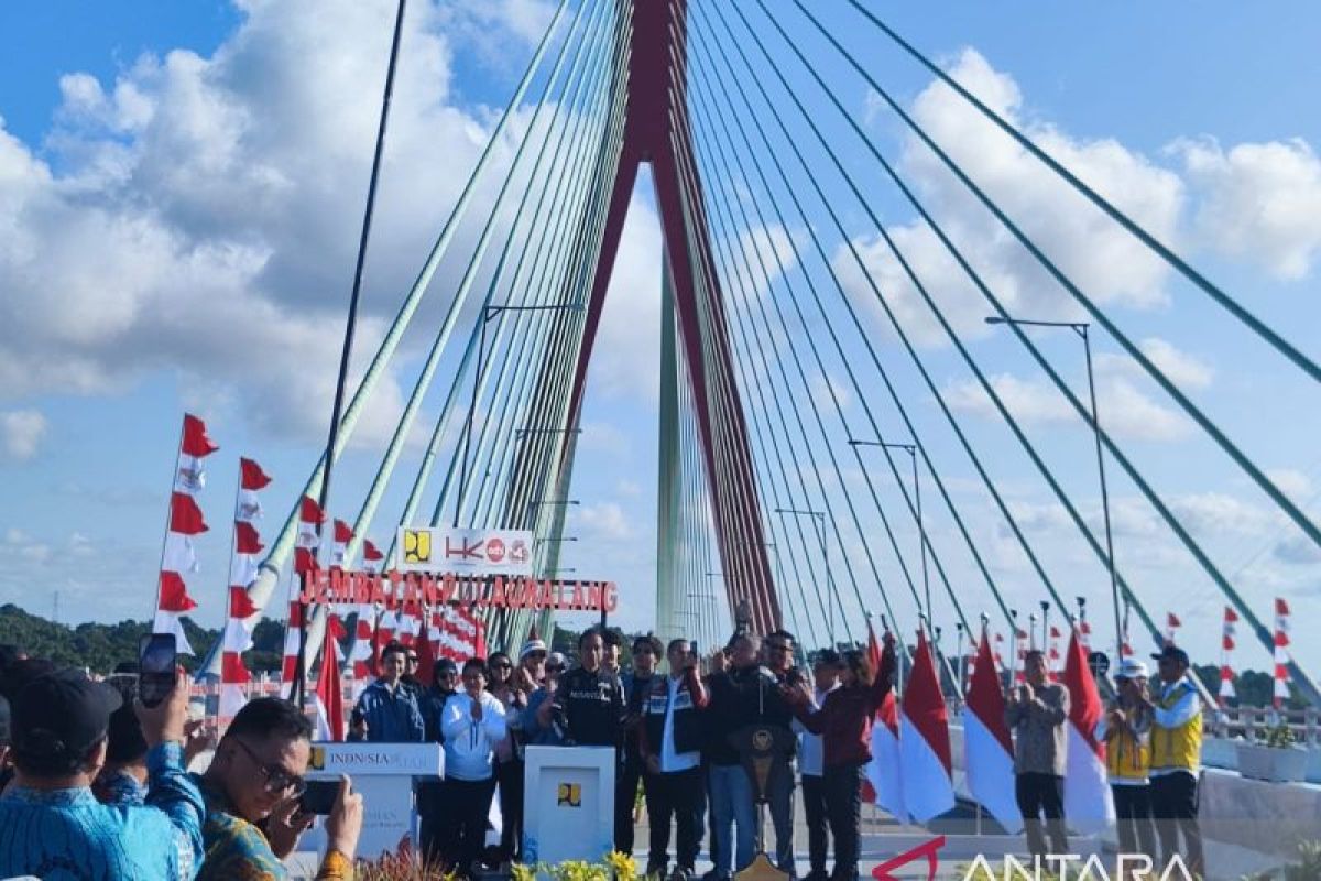 Presiden resmikan Jembatan Pulau Balang infrastruktur pendukung IKN