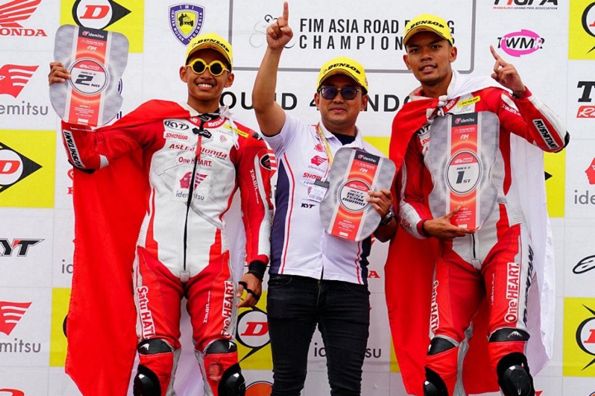 Tunggangi CBR, Astra Honda borong Podium di ARRC Mandalika