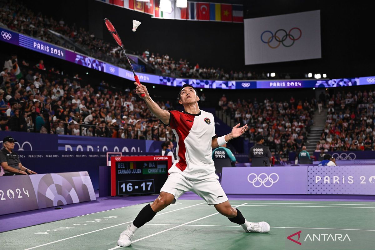 Jonatan Christie gagal capai 16 besar Olimpiade Paris 2024 setelah dikalahkan Lakshya Sen