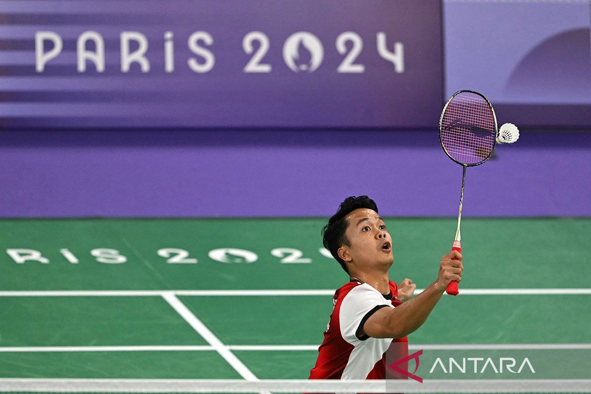 Ginting tampil dominan dan raih kemenangan pertama dalam fase grup