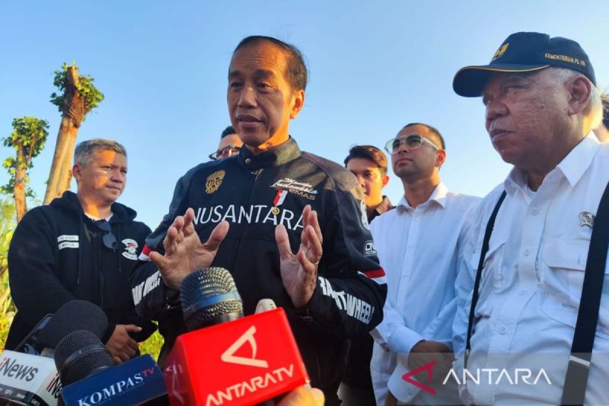 Presiden Jokowi bermalam di Istana jelang berkantor di IKN pada Senin