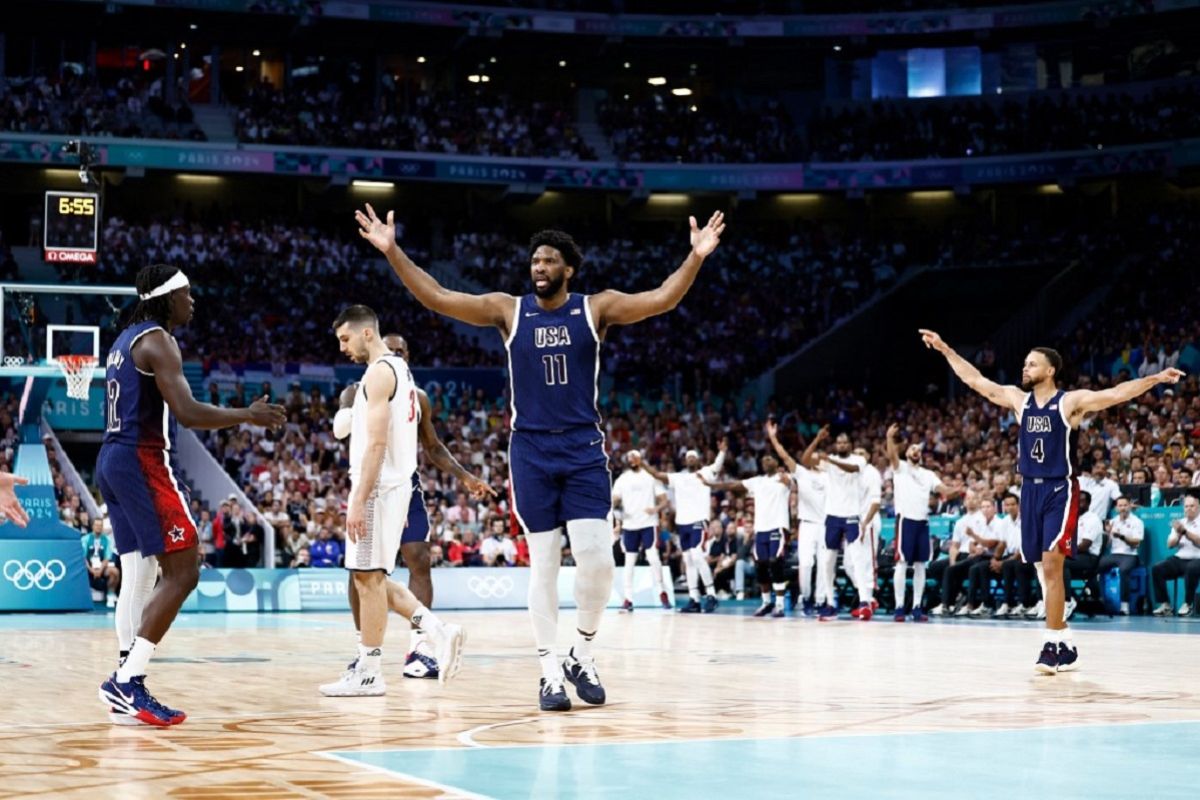 Joel Embiid dicemooh fans Prancis selama laga Olimpiade Paris