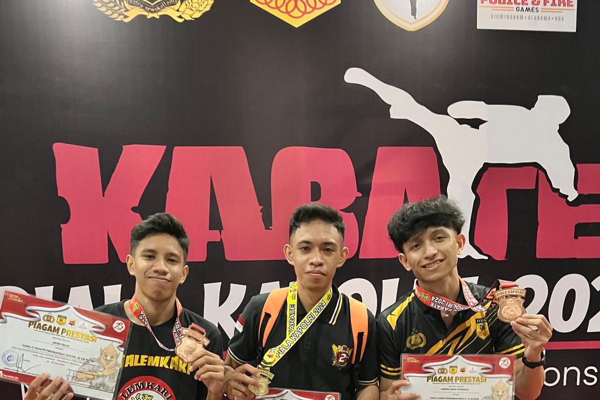 Masuk 10 besar, Polda Maluku raih 13 medali emas di Kejurnas karate Kapolri cup