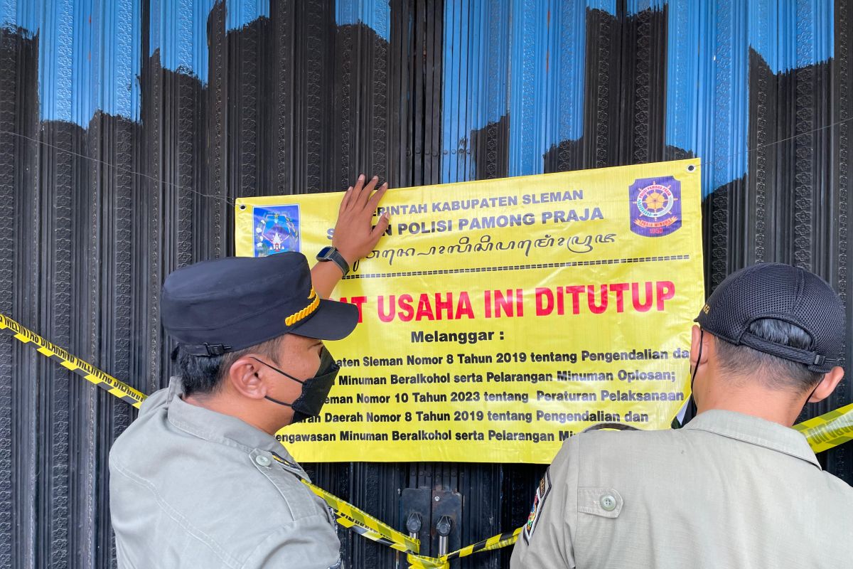 Satpol PP SLeman tutup tujuh toko minuman beralkohol ilegal