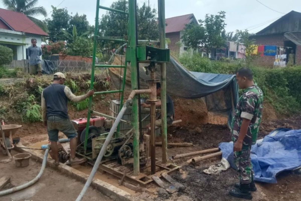 Program TMMD Kodim Rejang Lebong bangun sarana air bersih untuk warga