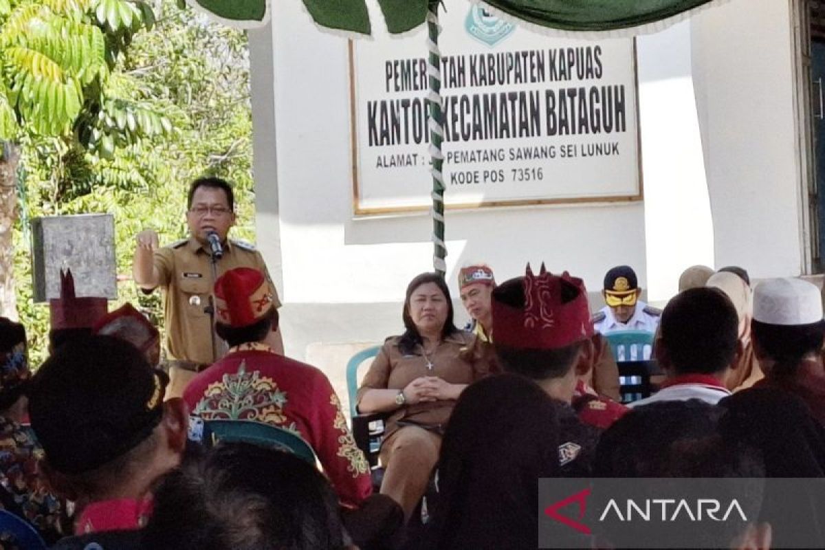 Pj Bupati Kapuas serap aspirasi masyarakat di Kecamatan Bataguh