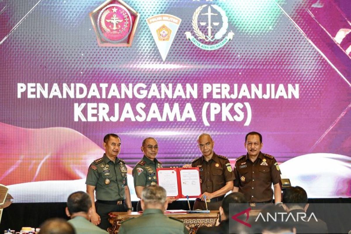 Puspom TNI dan Jamintel teken kerja sama pertukaran data intelijen