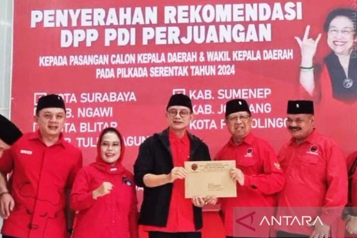 PDIP rekomendasi mantan Bupati Tulungagung Maryoto maju pilkada 2024