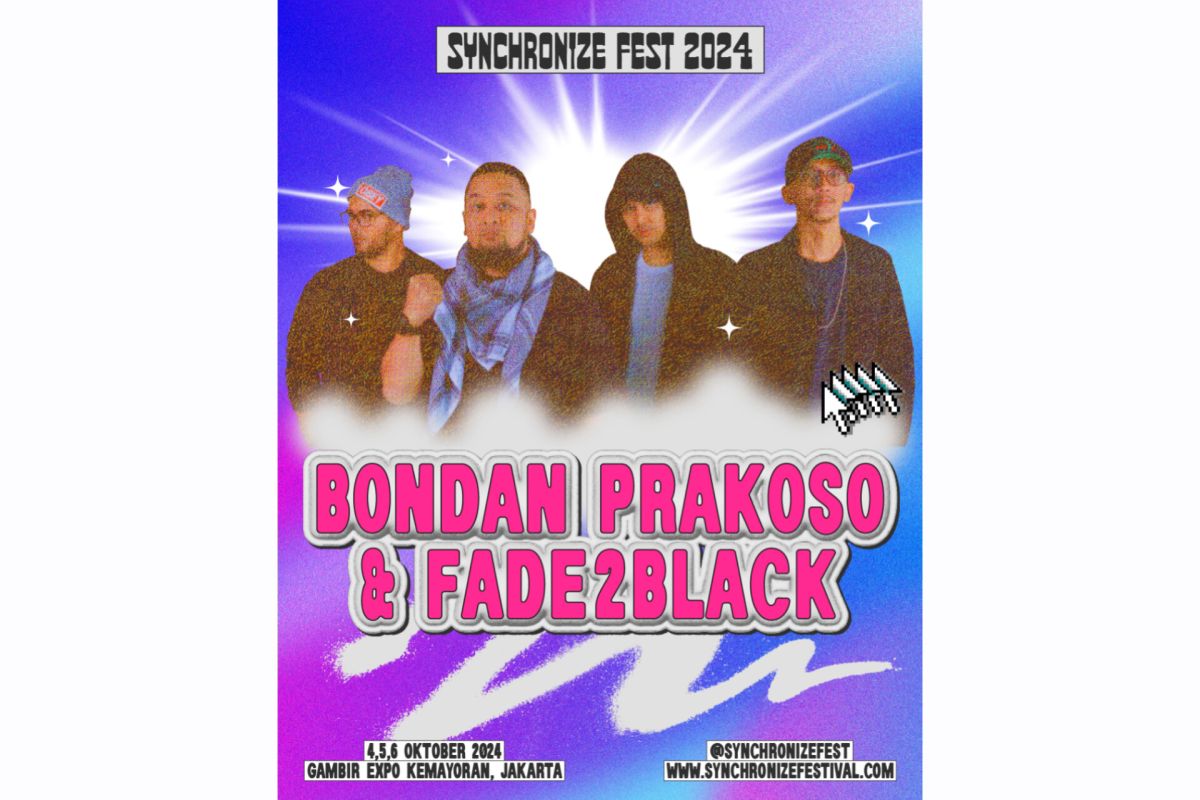 Bondan Prakoso & Fade2Black akan tampil di Synchronize Fest 2024