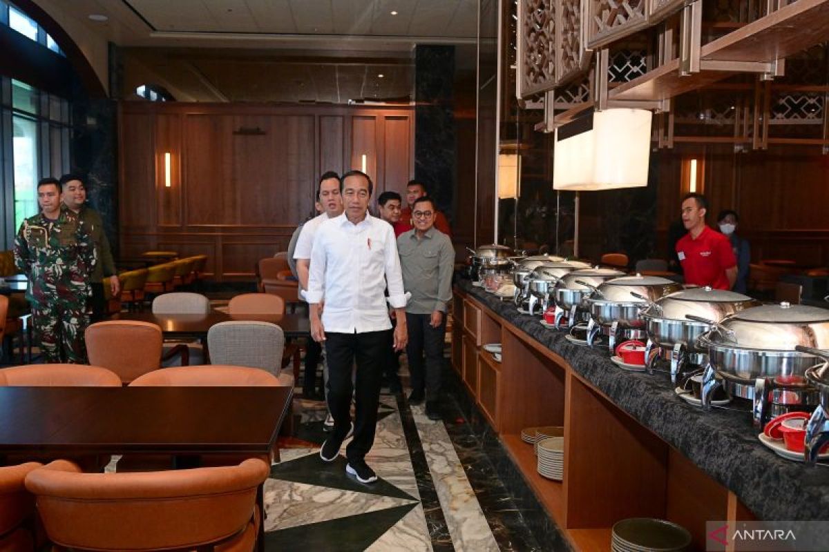 Presiden tinjau Hotel Nusantara IKN yang akan  diresmikan 17 Agustus