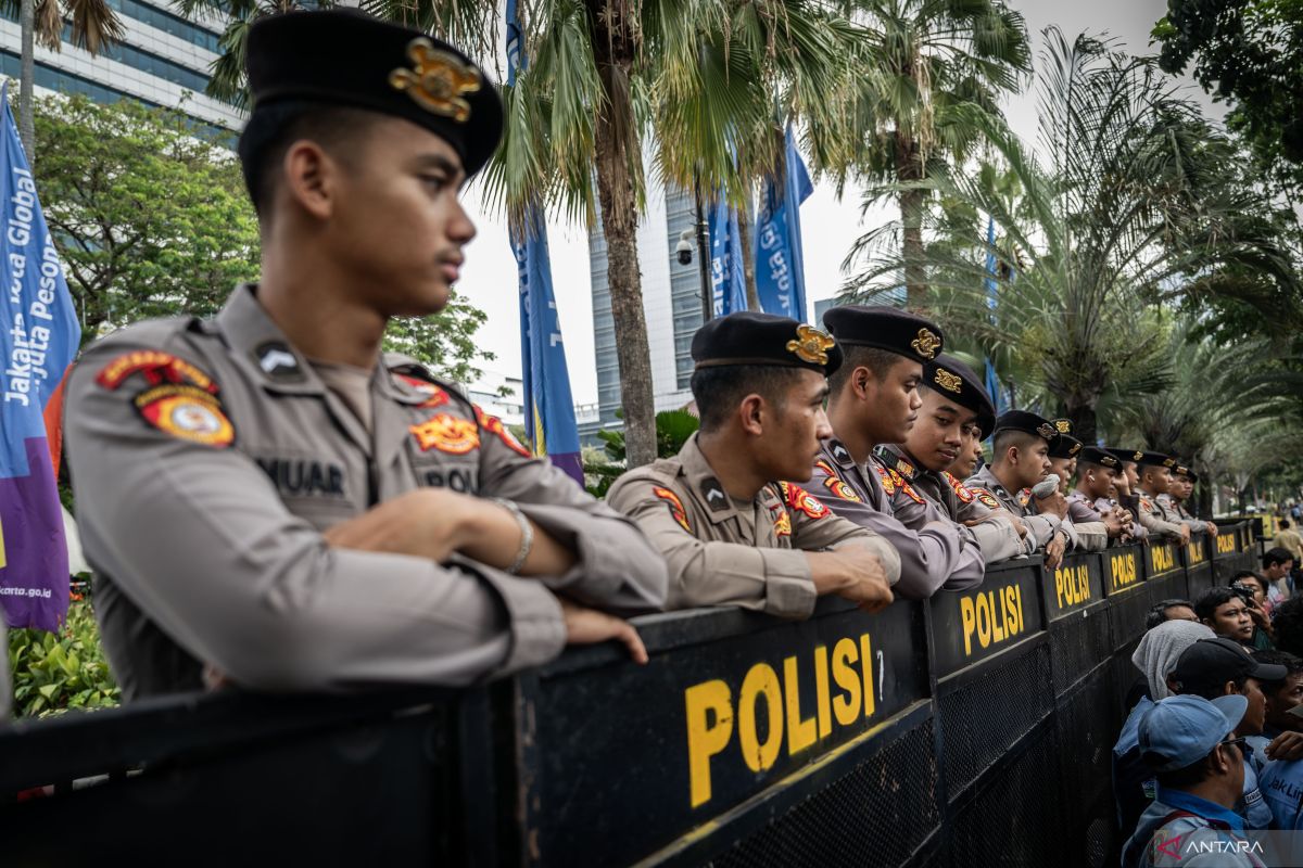 Polisi kerahkan 1.293 personel amankan aksi massa di kawasan Patung Kuda Monas