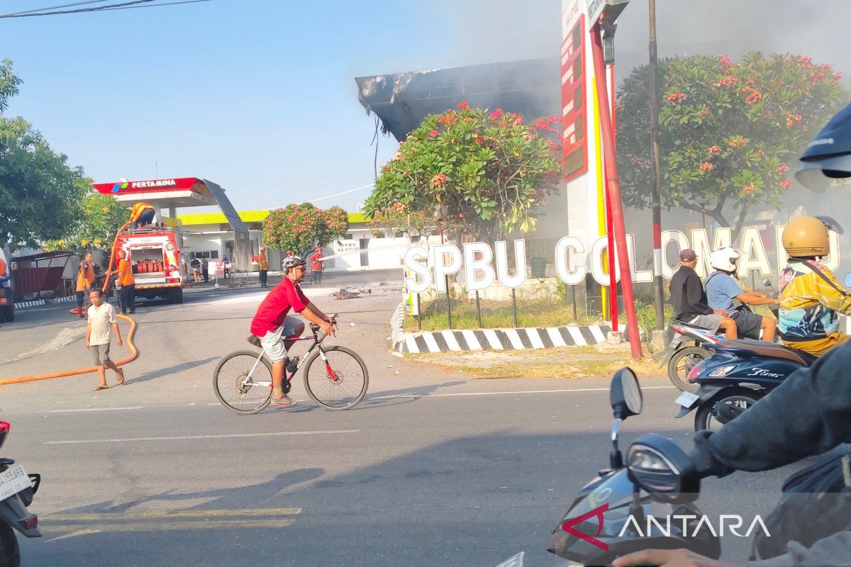 SPBU Colomadu Karanganyar terbakar pada Rabu pagi