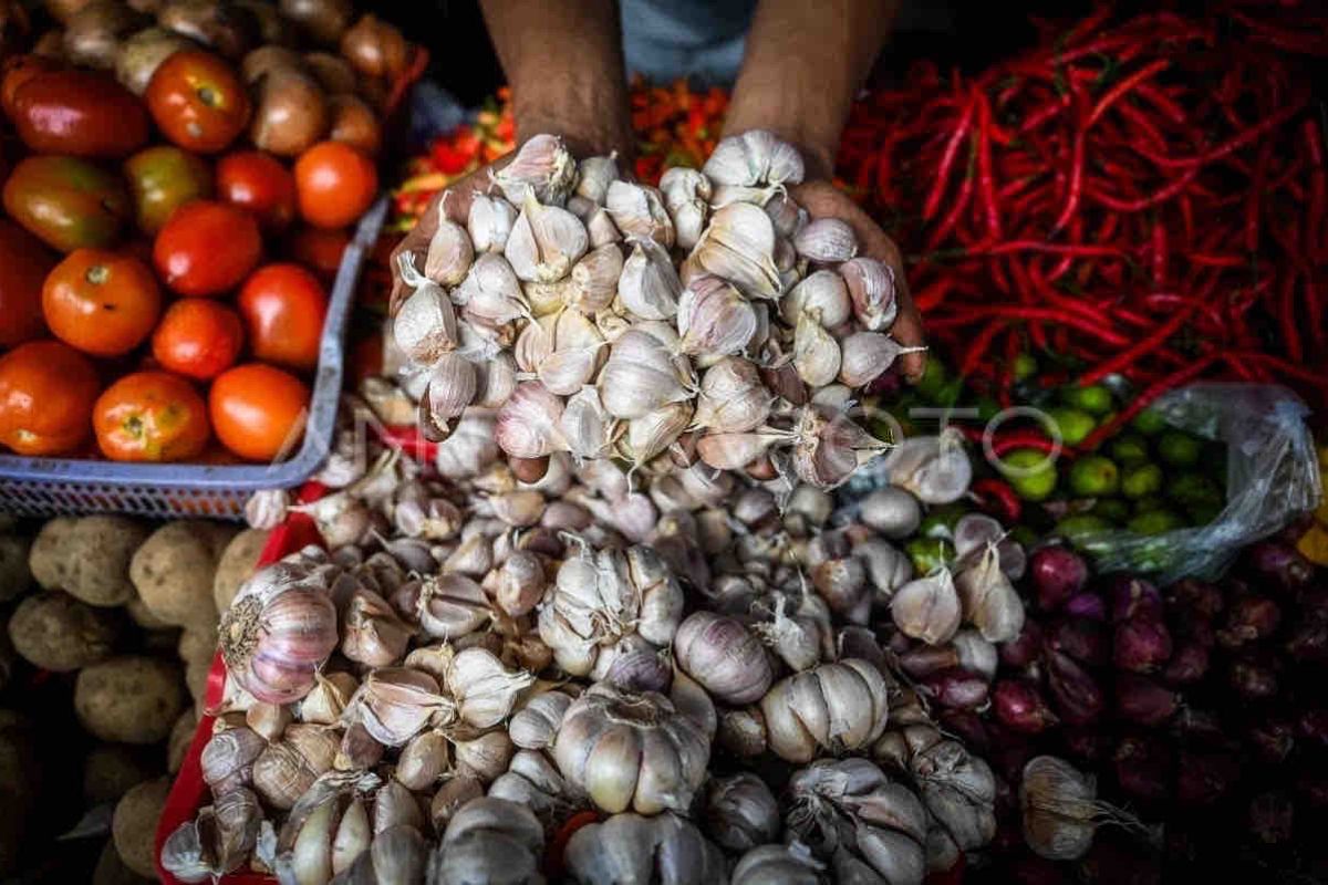 Harga pangan 31 Juli fluktuatif, bawang putih di harga Rp41.240 per kg