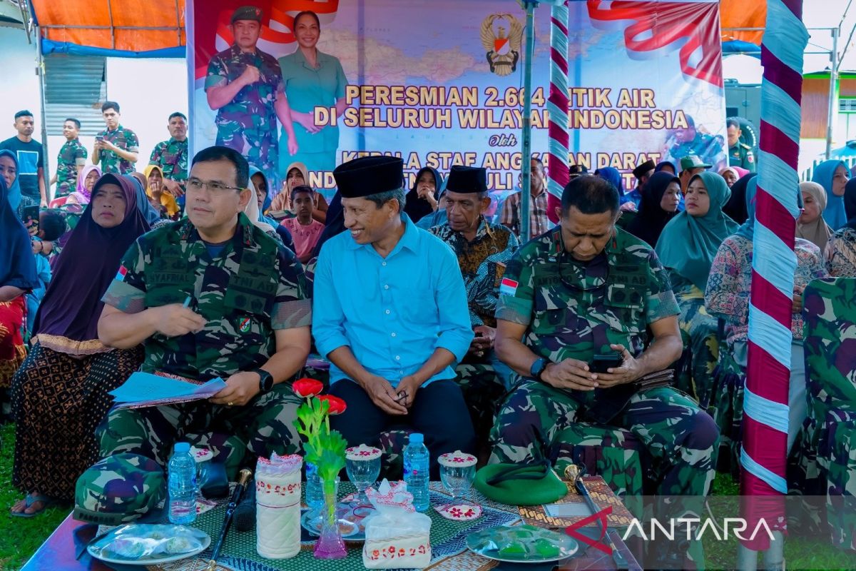 Pangdam Pattimura resmikan 2.664 titik sumber air bersih