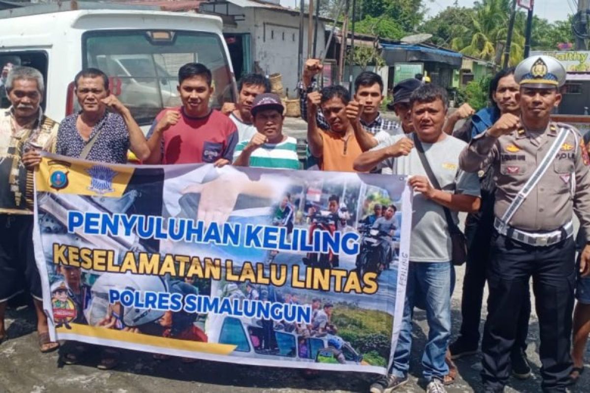 Polres Simalungun beri penyuluhan kepada pengemudi angkutan umum, ini tujuannya