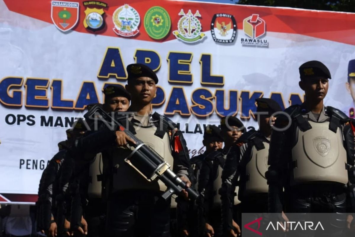 15 ribu personel gabungan disiagakan amankan Pilkada Serentak 2024 di Sulsel