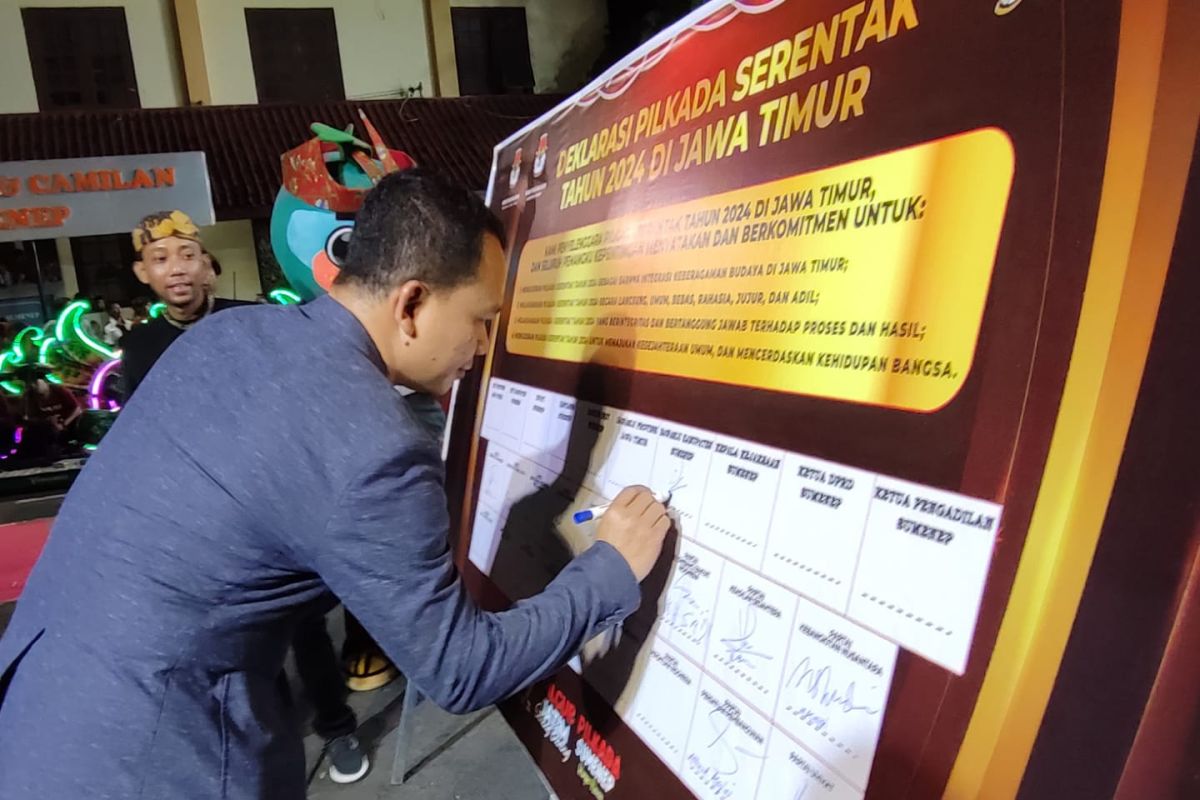 KPU Jatim dan Sumenep deklarasi Pilkada berintegritas