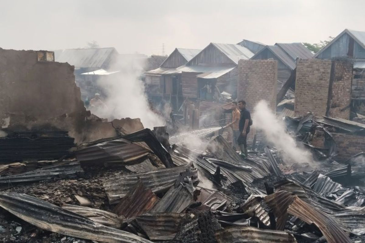 25 rumah di Pemulutan Ogan Ilir hangus terbakar,