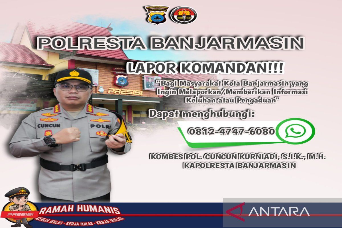 Kapolresta Banjarmasin siapkan nomor telepon khusus 