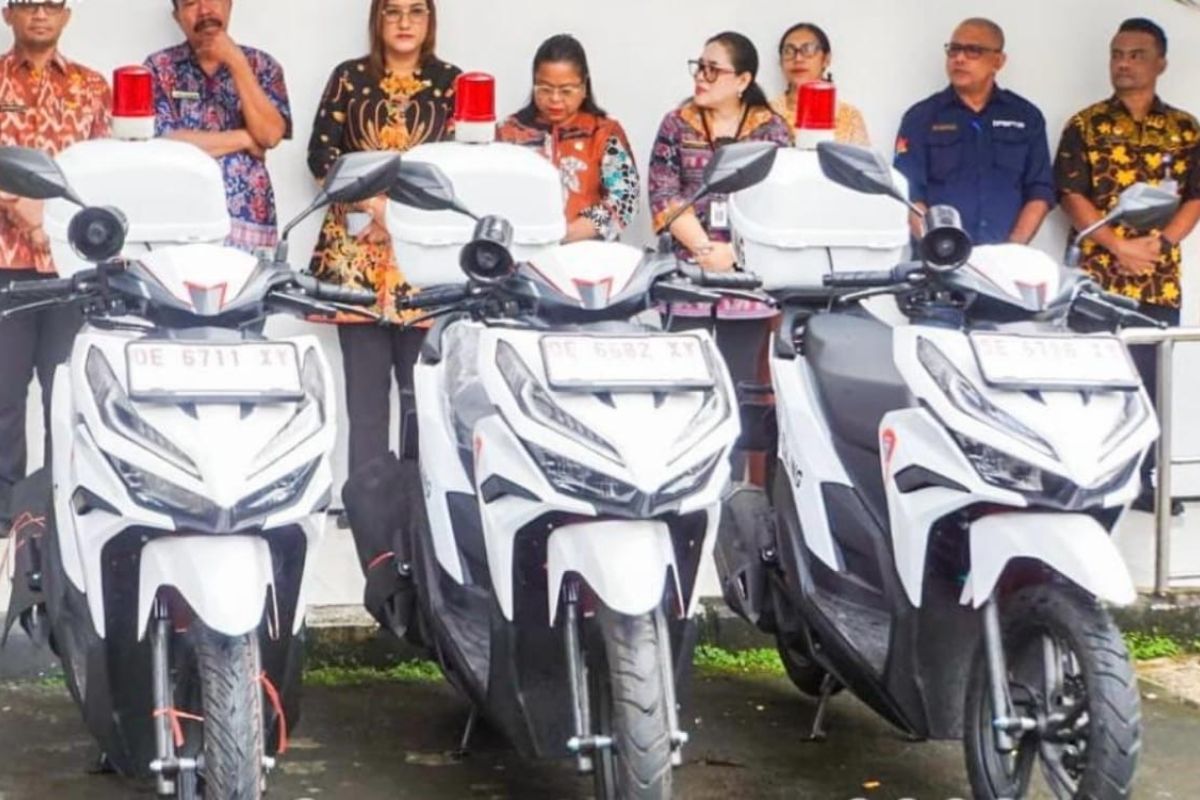 Dinkes Ambon terima bantuan motor mobilisasi puskesmas dari Kemenkes