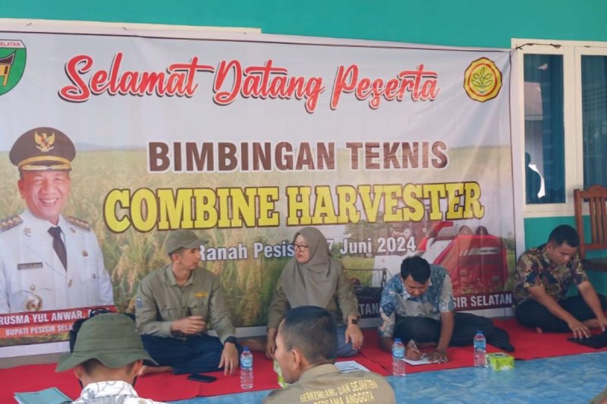 15 Keltan penerima bantuan alsintan di Pesisir Selatan kuti bimtek