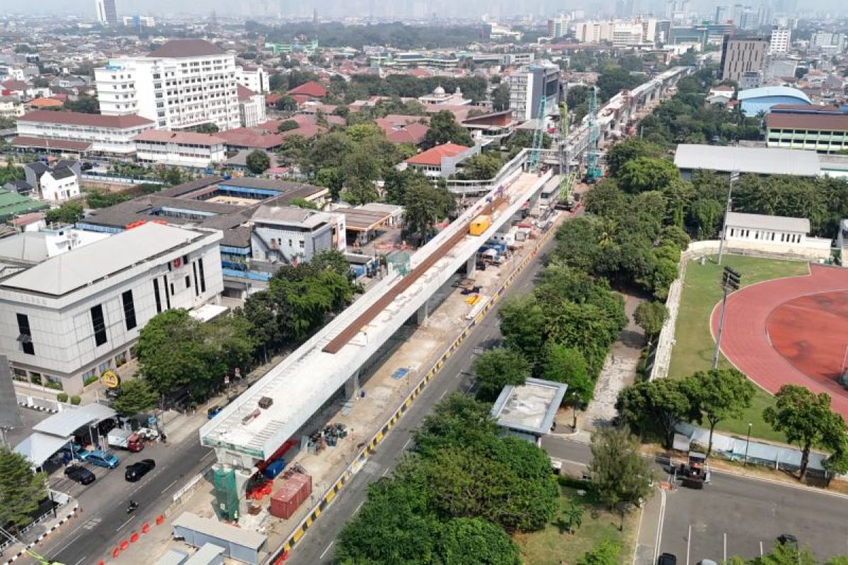 Progres pembangunan LRT Velodrome-Manggarai capai lebih dari 23 persen