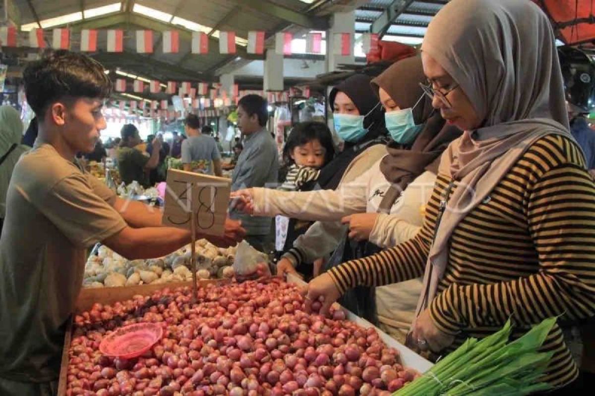 Harga pangan nasional: Cabai Rp45.770 per kg dan bawang putih Rp41.790 per kg