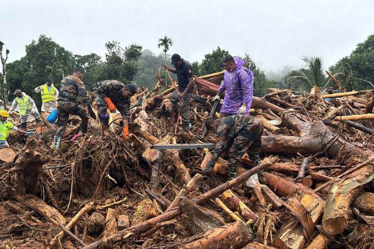 Korban tewas akibat longsor di India selatan bertambah jadi 256 orang