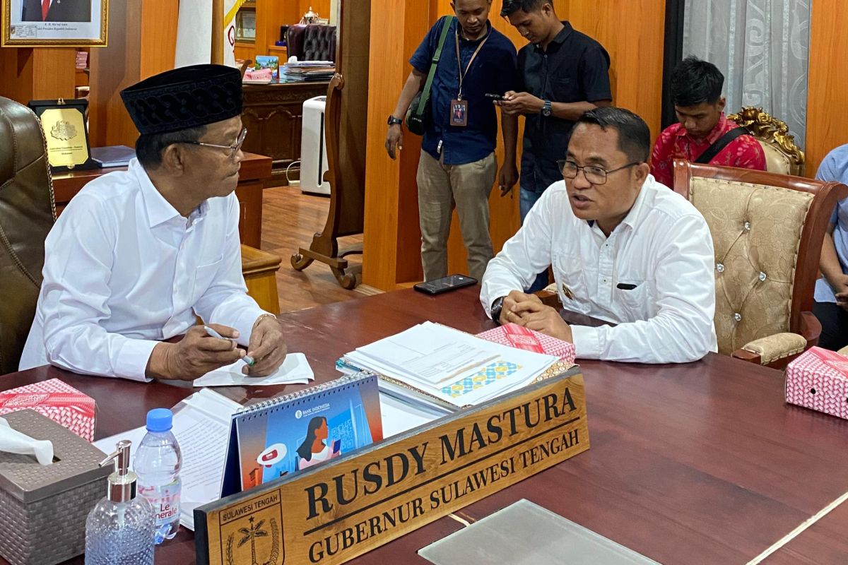 Wabup Sigi temui Gubernur Sulteng bahas pembangunan PLTA