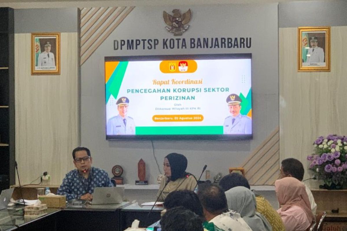 Plt Sekda Banjarbaru pimpin rakor pencegahan korupsi di hari pertama menjabat