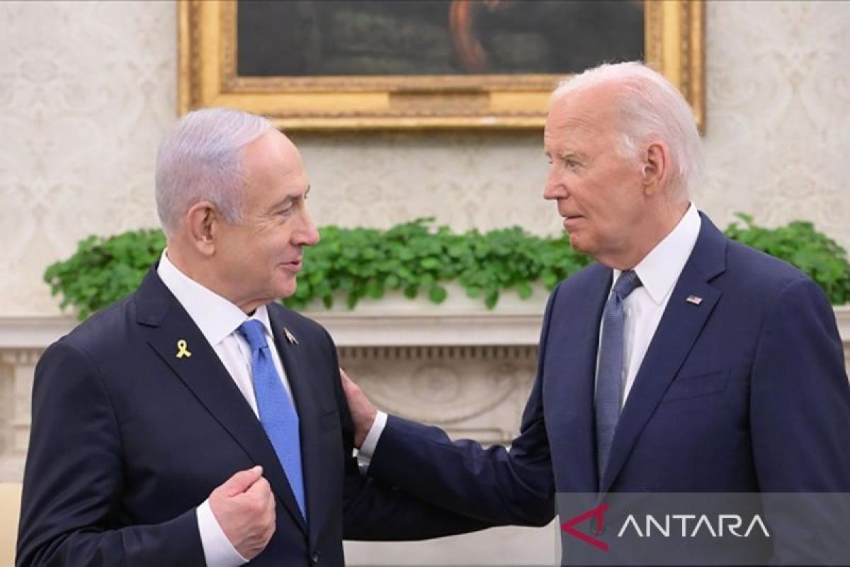 Biden desak Netanyahu selesaikan negosiasi gencatan senjata di Jalur Gaza