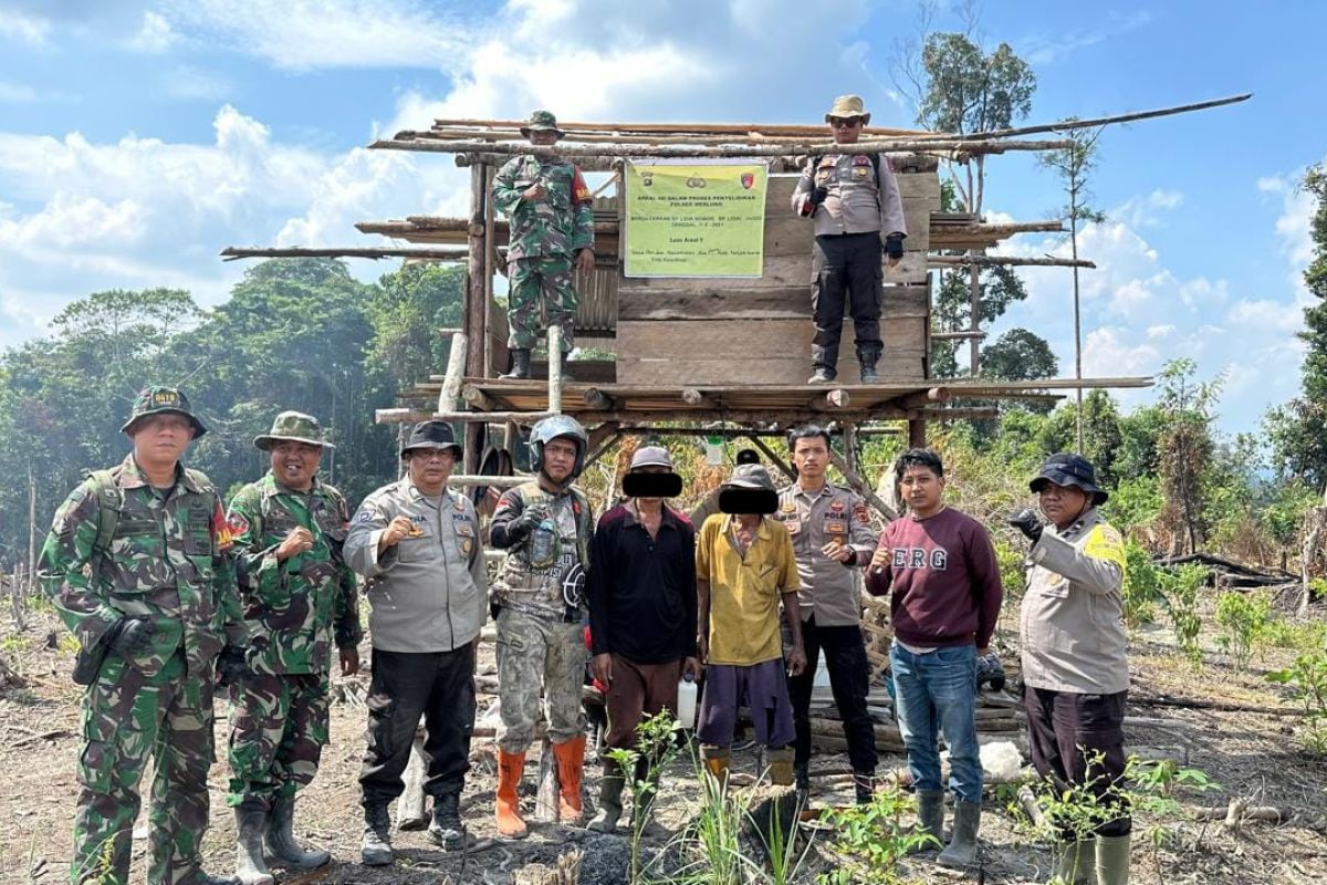 Satgas Karhutla Jambi tangkap terduga pelaku pembakaran lahan