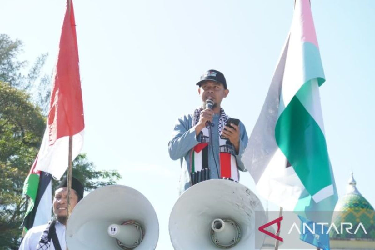 Apik Wahdah Islamiyah dan Hidayatullah Kendari gelar aksi Solidaritas untuk Palestina