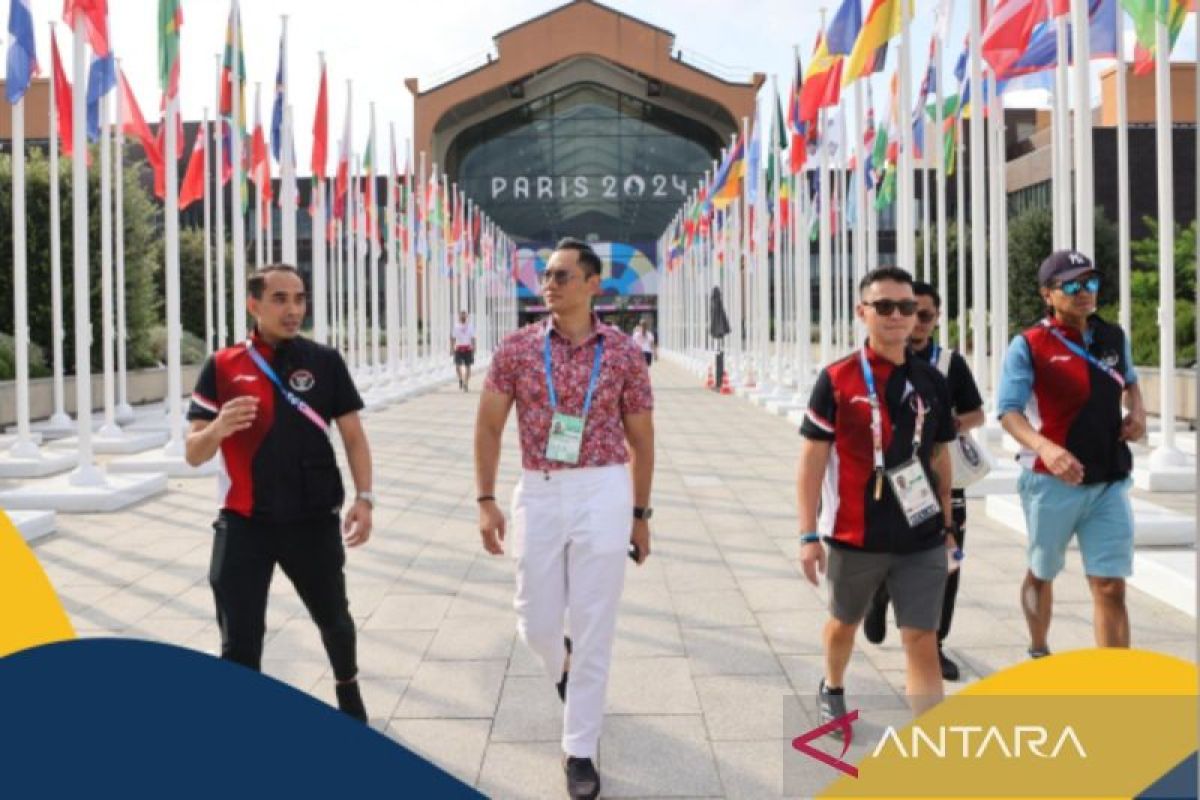 Menteri AHY kunjungi perkampungan atlet Olimpiade Paris