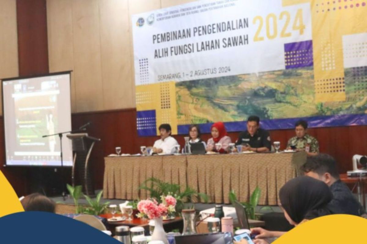 Kementerian ATR gelar pembinaan pengendalian alih fungsi lahan sawah di Jateng-DIY