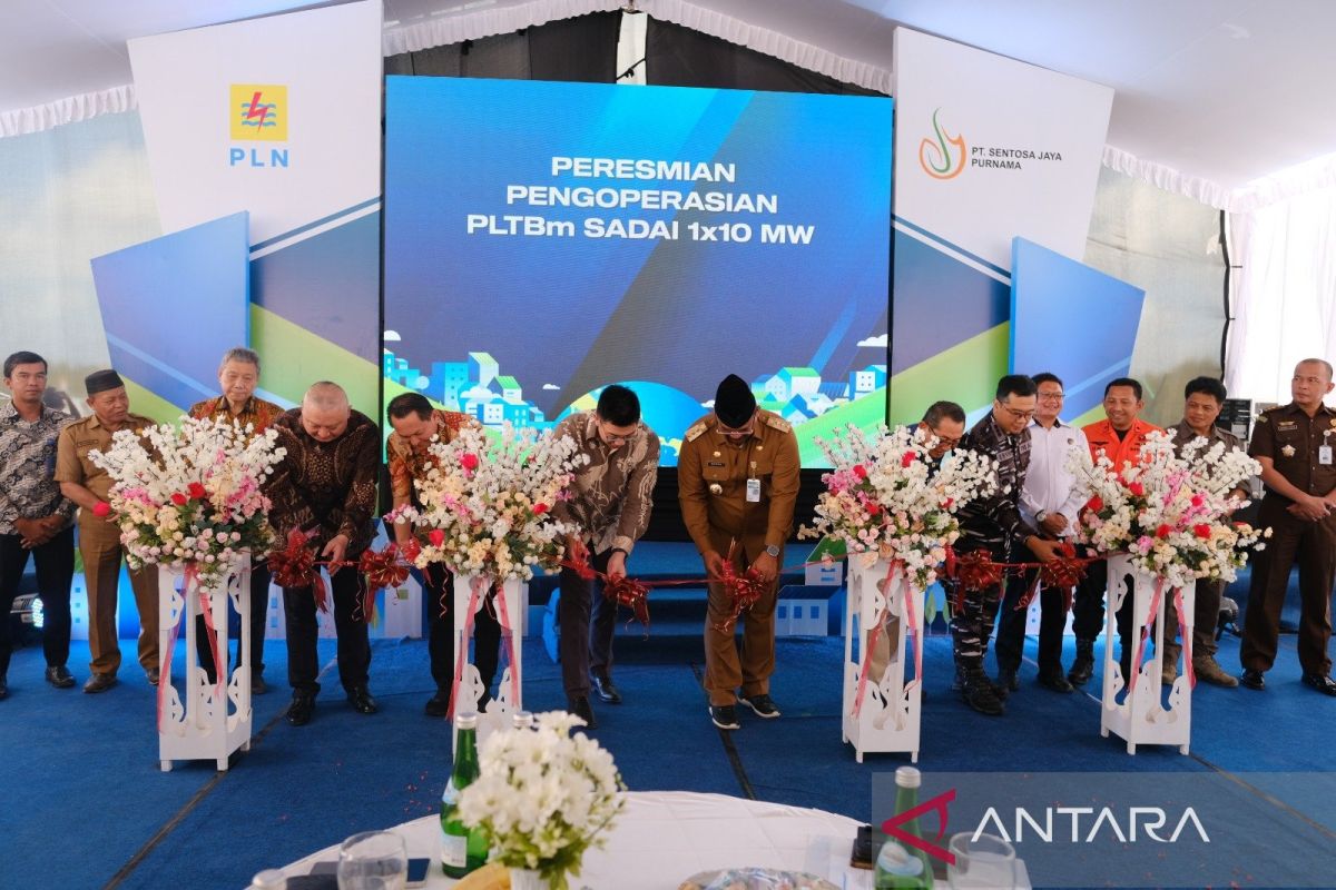 Sambut HUT Ke-79 RI, PLN resmikan IPP PLTBm Sadai tambah pasokan listrik 10 MW