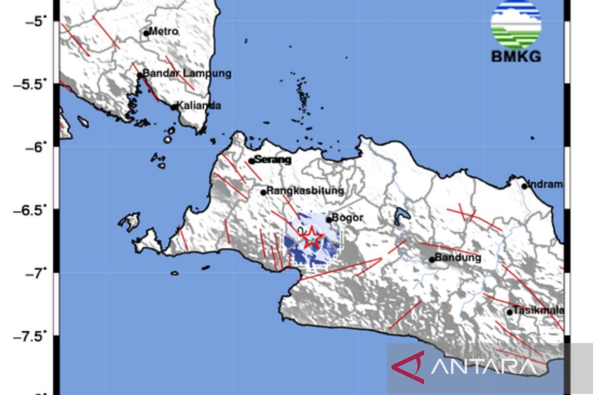 BMKG: Pusat gempa di Kota Bogor