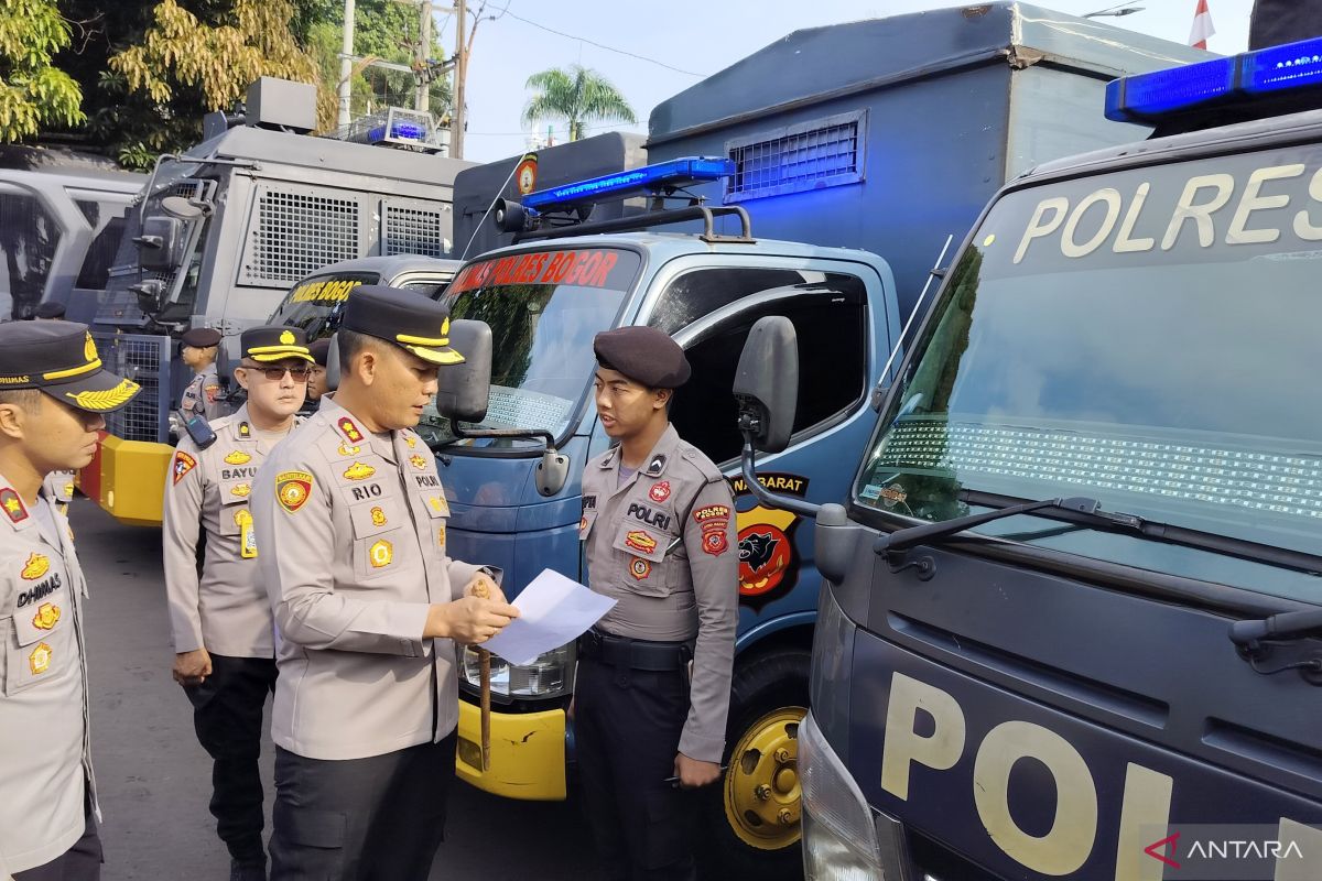 Polres Bogor lakukan pengecekan kesiapan kendaraan untuk pengamanan Pilkada 2024