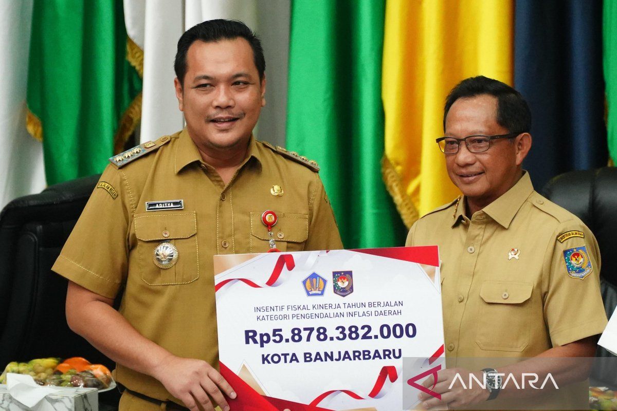 Banjarbaru mendapat dana insentif fiskal Rp5,8 miliar dari Kemenkeu