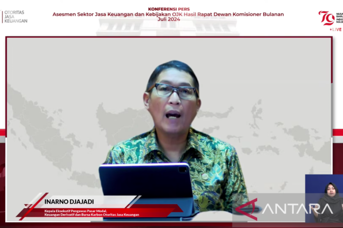 Penghimpunan dana pasar modal RI senilai Rp129,9 triliun per Juli 2024