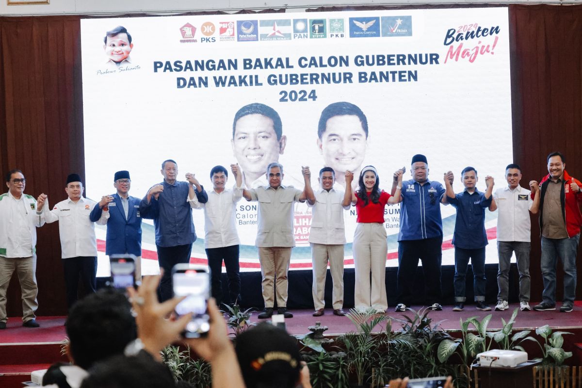 10 partai politik deklarasi dukung Andra Soni-Dimyati di Pilgub Banten