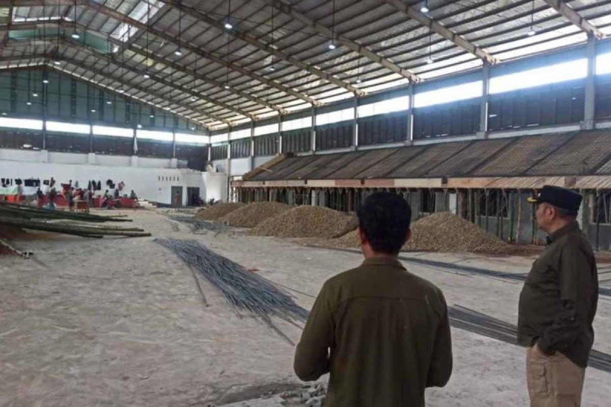 Progres pembangunan venue sepak takraw PON capai 35 persen