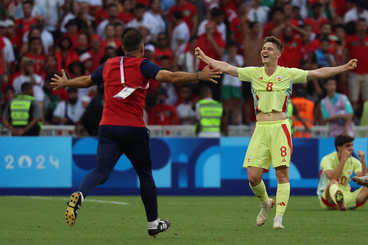 Spanyol ke final sepak bola Olimpiade 2024 seusai tundukkan Maroko 2-1